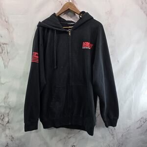 Redcon 1 Hoodie Mens XL Black Full Zip Sweatshirt Jacket RC1 Readiness